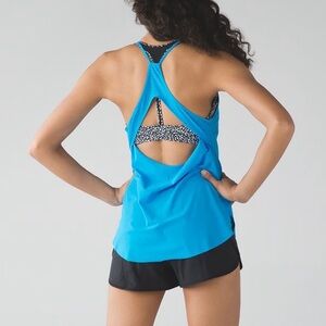 Lululemon Stride To Tide Tank Top Kayak Blue Size 6